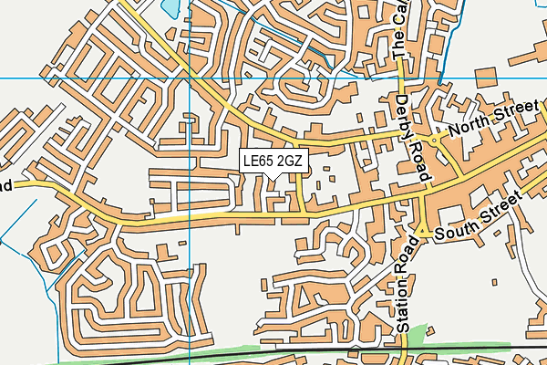 LE65 2GZ map - OS VectorMap District (Ordnance Survey)