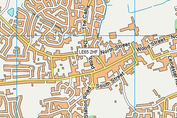 LE65 2HF map - OS VectorMap District (Ordnance Survey)