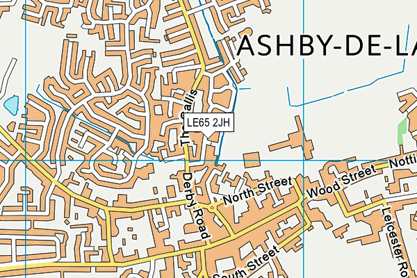 LE65 2JH map - OS VectorMap District (Ordnance Survey)