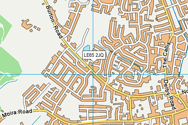 LE65 2JQ map - OS VectorMap District (Ordnance Survey)