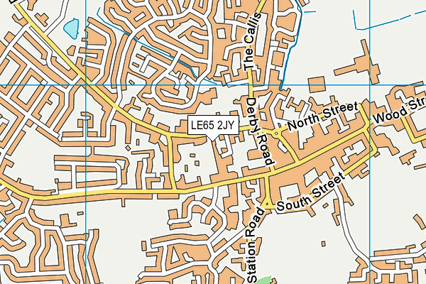LE65 2JY map - OS VectorMap District (Ordnance Survey)