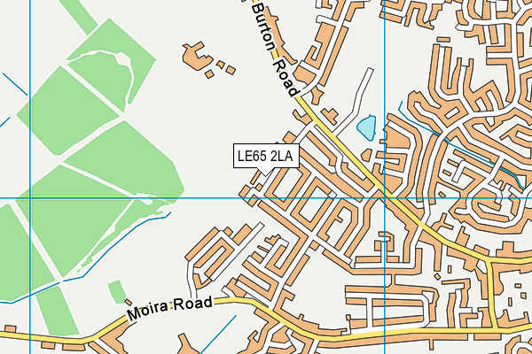 LE65 2LA map - OS VectorMap District (Ordnance Survey)