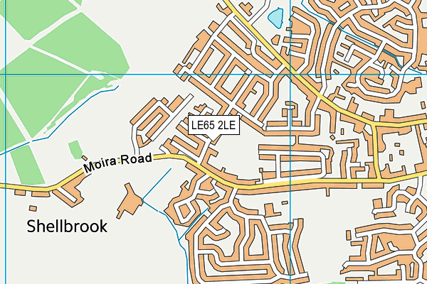 LE65 2LE map - OS VectorMap District (Ordnance Survey)