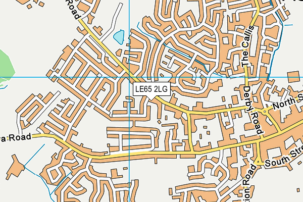 LE65 2LG map - OS VectorMap District (Ordnance Survey)