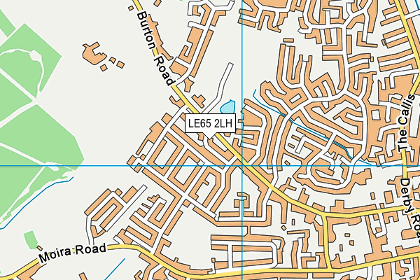 LE65 2LH map - OS VectorMap District (Ordnance Survey)