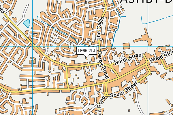 Ashby Health And Fitness (Closed) map (LE65 2LJ) - OS VectorMap District (Ordnance Survey)