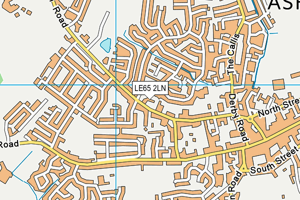 LE65 2LN map - OS VectorMap District (Ordnance Survey)