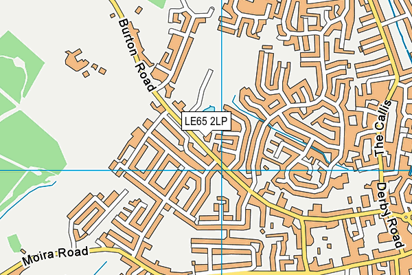 LE65 2LP map - OS VectorMap District (Ordnance Survey)