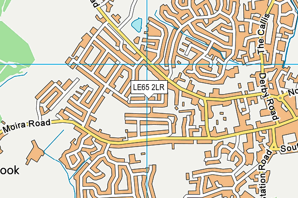 LE65 2LR map - OS VectorMap District (Ordnance Survey)