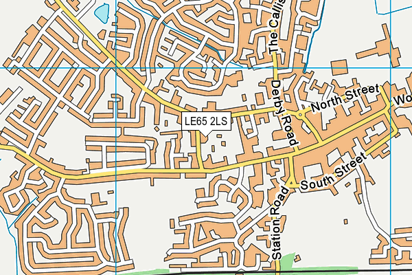 LE65 2LS map - OS VectorMap District (Ordnance Survey)