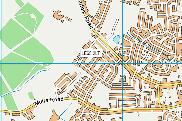 LE65 2LT map - OS VectorMap District (Ordnance Survey)