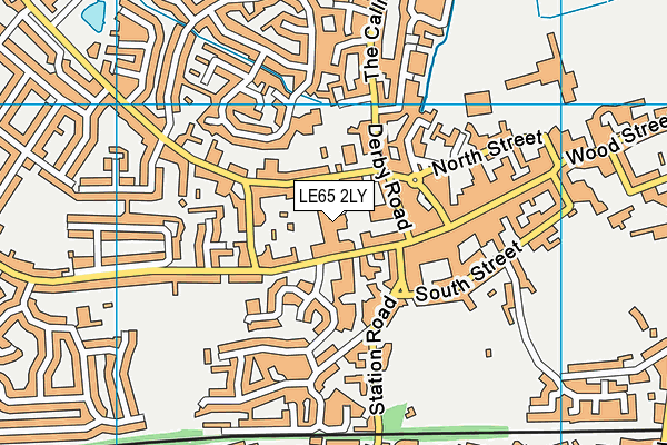 LE65 2LY map - OS VectorMap District (Ordnance Survey)