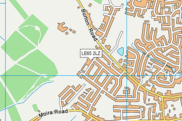 LE65 2LZ map - OS VectorMap District (Ordnance Survey)