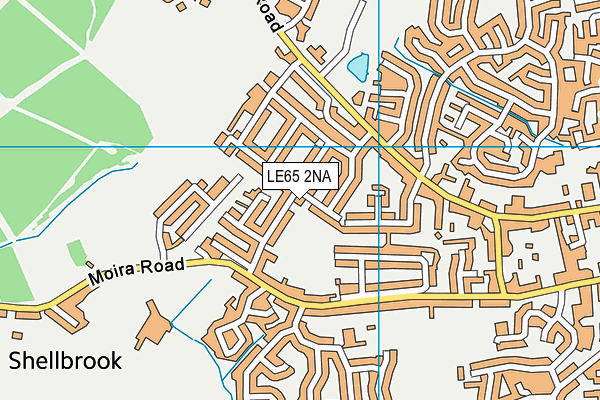 LE65 2NA map - OS VectorMap District (Ordnance Survey)