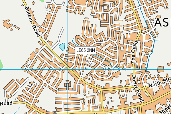 LE65 2NN map - OS VectorMap District (Ordnance Survey)
