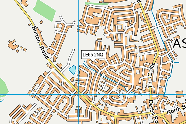 LE65 2NQ map - OS VectorMap District (Ordnance Survey)