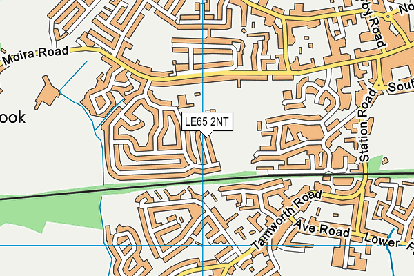 LE65 2NT map - OS VectorMap District (Ordnance Survey)
