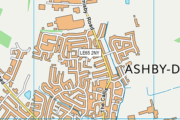 LE65 2NY map - OS VectorMap District (Ordnance Survey)
