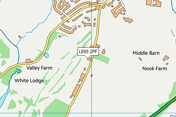 Willesley Park Golf Club map (LE65 2PF) - OS VectorMap District (Ordnance Survey)