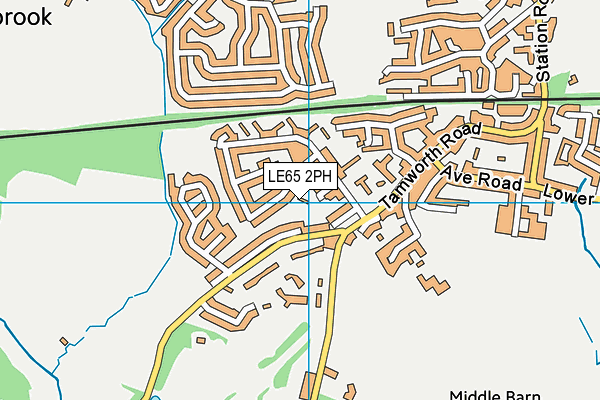 LE65 2PH map - OS VectorMap District (Ordnance Survey)