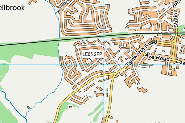LE65 2PP map - OS VectorMap District (Ordnance Survey)