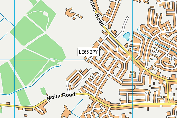 LE65 2PY map - OS VectorMap District (Ordnance Survey)