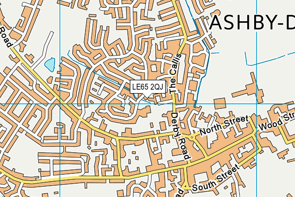 LE65 2QJ map - OS VectorMap District (Ordnance Survey)