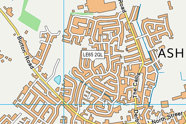 LE65 2QL map - OS VectorMap District (Ordnance Survey)