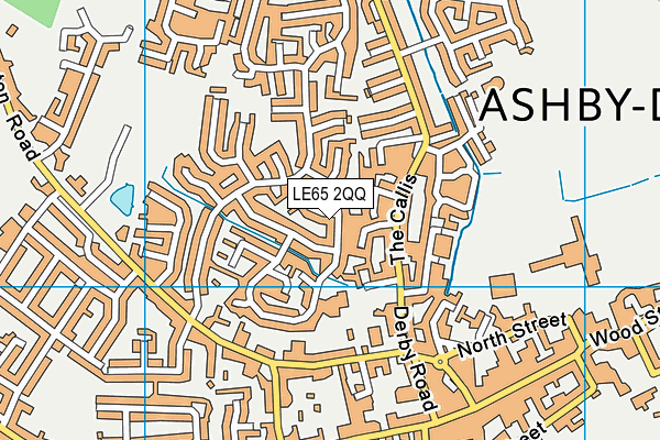 LE65 2QQ map - OS VectorMap District (Ordnance Survey)