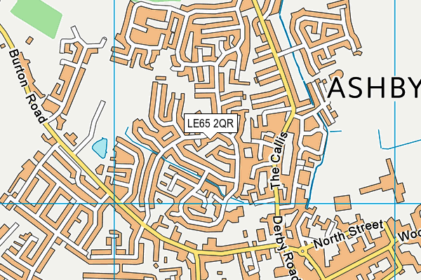 LE65 2QR map - OS VectorMap District (Ordnance Survey)