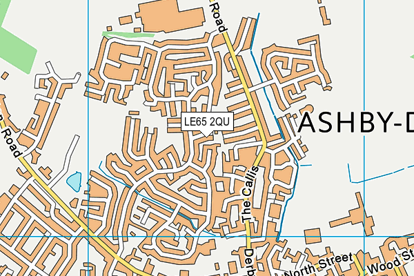 LE65 2QU map - OS VectorMap District (Ordnance Survey)