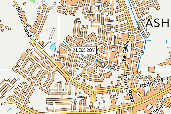 LE65 2QY map - OS VectorMap District (Ordnance Survey)