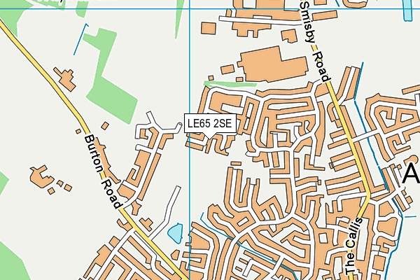 LE65 2SE map - OS VectorMap District (Ordnance Survey)