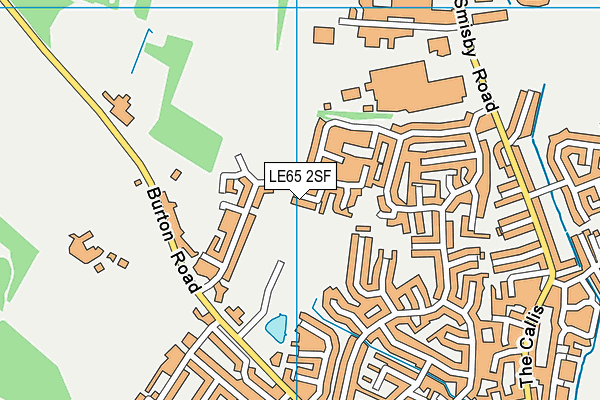 LE65 2SF map - OS VectorMap District (Ordnance Survey)