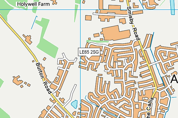 LE65 2SG map - OS VectorMap District (Ordnance Survey)