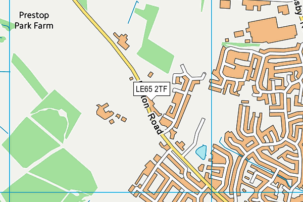LE65 2TF map - OS VectorMap District (Ordnance Survey)