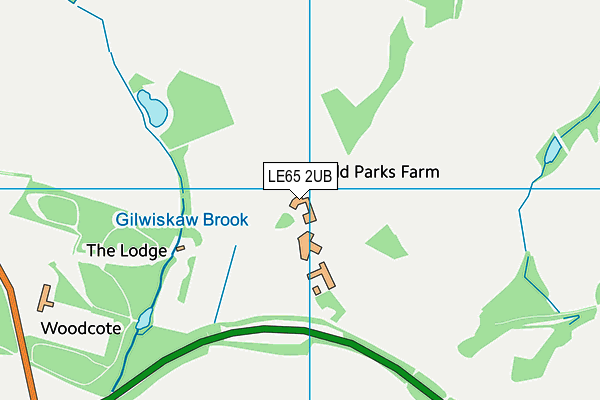 LE65 2UB map - OS VectorMap District (Ordnance Survey)