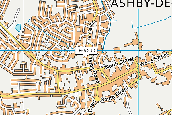 LE65 2UD map - OS VectorMap District (Ordnance Survey)