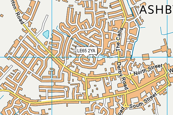 LE65 2YA map - OS VectorMap District (Ordnance Survey)