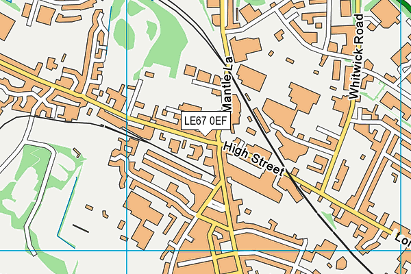 LE67 0EF map - OS VectorMap District (Ordnance Survey)