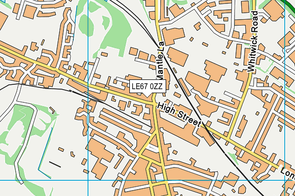 LE67 0ZZ map - OS VectorMap District (Ordnance Survey)