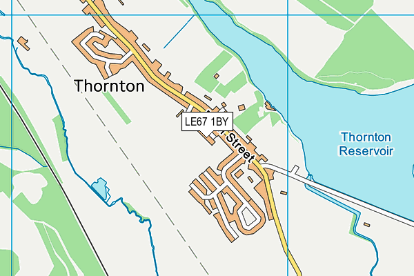 LE67 1BY map - OS VectorMap District (Ordnance Survey)