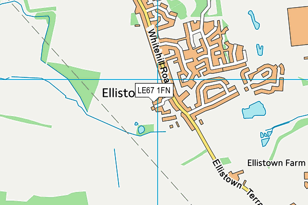 LE67 1FN map - OS VectorMap District (Ordnance Survey)