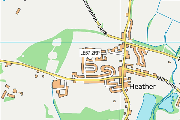 LE67 2RP map - OS VectorMap District (Ordnance Survey)