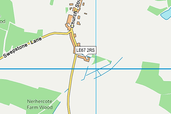 LE67 2RS map - OS VectorMap District (Ordnance Survey)