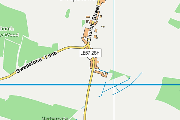 LE67 2SH map - OS VectorMap District (Ordnance Survey)