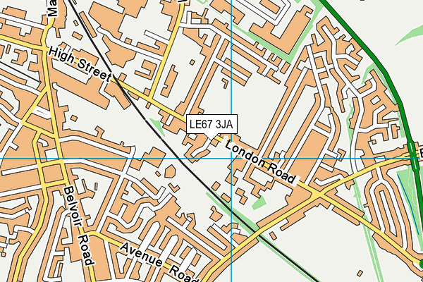 Coalville Park map (LE67 3JA) - OS VectorMap District (Ordnance Survey)