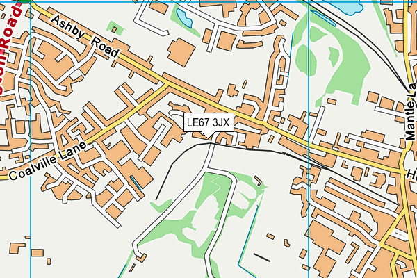 The Golf Centre map (LE67 3JX) - OS VectorMap District (Ordnance Survey)