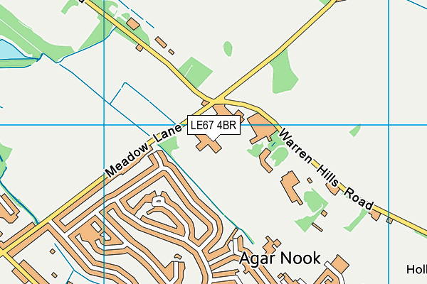 The Castle Rock School map (LE67 4BR) - OS VectorMap District (Ordnance Survey)