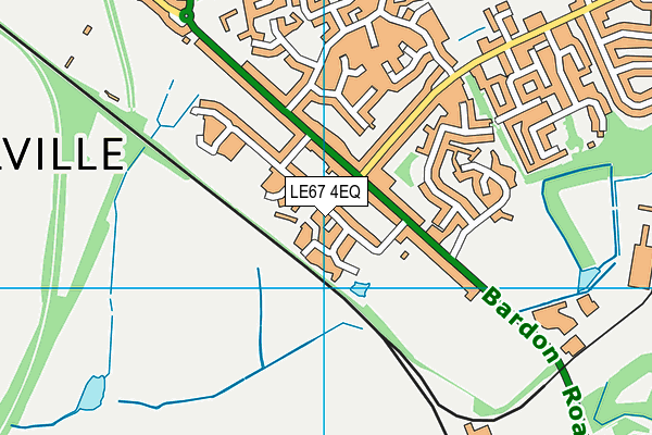 LE67 4EQ map - OS VectorMap District (Ordnance Survey)